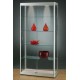 Vitrine 200x100x40cm zilver 100ZG200